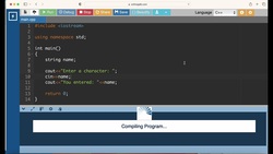 C++: How do we capture characters and strings? Instructional Video