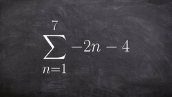 Learn to use summation notation for an arithmetic series to find the sum Instructional Video