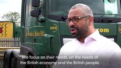 No other political party is dictating the Tories' migration policy, says James Cleverly News Clip