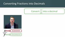 Converting Fractions into Decimals: Equivalent Fraction Method and Division Method Instructional Video