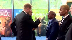 Prince Harry and Meghan Markle Talk to Lebo M. and Pharrell Williams News Clip