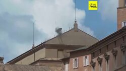 No new pope as black smoke also rises at midday on second day of conclave News Clip