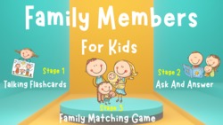 Family Members | Ask And Answer | Family Matching Game | 4K Instructional Video