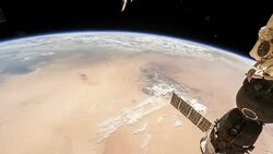 Rotating Planet Earth, as seen from the International Space Station Stock Footage