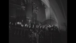 Swedish church lit with candles; children singing News Clip