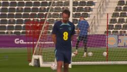 Gareth Southgate during training at the 2022 World Cup News Clip