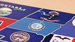 South Dakota from USA States Stock Footage