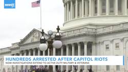 Active-Duty Military, Veterans Under Investigation After Capitol Riot News Clip