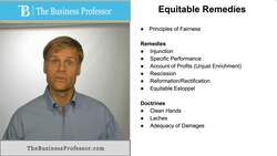 Equitable Remedies Instructional Video