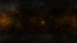 Motion particles and stars in galaxy Stock Footage