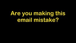 Stop Making this English Email Mistake Today! Instructional Video