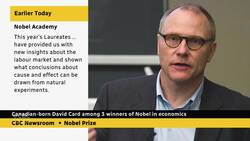 Canadian-born David Card among 3 winners of Nobel in economics News Clip
