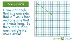 Drawing Geometric Shapes with Given Lengths of Sides Instructional Video