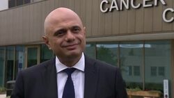 Sajid Javid at the Milton Keynes University Hospital News Clip