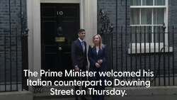 UK and Italy’s values very aligned, Sunak says, in meeting with Italian PM News Clip