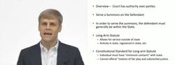 Obtaining Personal Jurisdiction Instructional Video