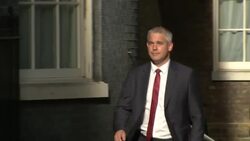 Brexit Secretary Stephen Barclay Arriving to Meet Prime Minister Boris Johnson News Clip