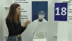 Asymptomatic test centre set up for students News Clip