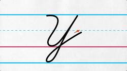 Uppercase Cursive Letter Y Instructional Video