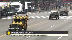 US Army 250th anniversary: Grand military parade highlights different eras of the US Army's history News Clip