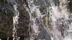 Waterfall in slow motion 180fps Stock Footage