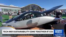 Catching rays in a solar-powered car at CES in Las Vegas News Clip