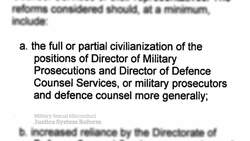 Canada could move all military sexual misconduct cases to civilian justice system News Clip