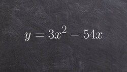 Factoring out the GCF to solve a quadratic equation Instructional Video