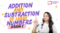 Addition & Substraction of large numbers Instructional Video