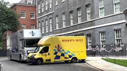 Removal vans spotted in Downing Street following Labour landslide win in General Election News Clip
