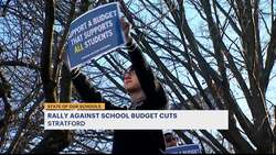 Stratford community rallies together to fight school district budget cuts News Clip