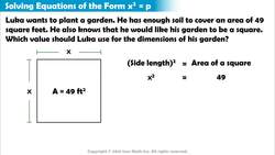 Solving Equations Using Square Roots Instructional Video