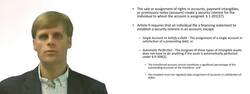 Security Interest in Assignment of Accounts Receivable or Contract Rights Instructional Video