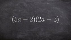 Using foil to Multiply Two Binomials - Math Tutorial Instructional Video