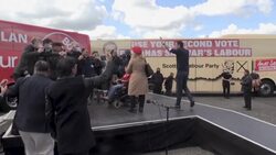 CLEAN : Former UK PM Brown campaigns with Scottish Labour leader ahead of vote News Clip