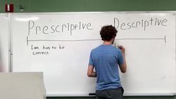 The Basics of Prescriptive vs Descriptive Linguistics Instructional Video