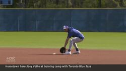 Joey Votto's challenging road ahead to playing a game as a Blue Jay News Clip