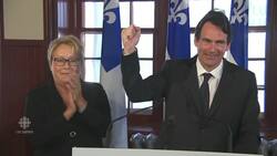 Pierre Karl Péladeau quits as Parti Québécois leader News Clip