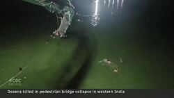 Dozens dead after pedestrian bridge collapses in western India News Clip