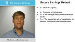 Excess Earnings Method - Business Valuation Instructional Video