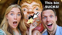 The WEIRDEST Theme Park Trash Cans! | Maddie Moate Instructional Video