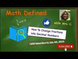 Converting Fractions into Decimal Numbers Instructional Video