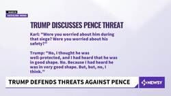 Trump Defends People Who Threatened Pence During Jan. 6 Riot News Clip