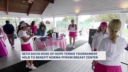 Fairfield tennis tournament benefits Norma Pfriem Breast Care Center News Clip