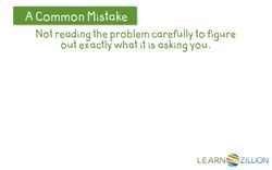 Solving Multi-Step Word Problems: Organizing and Labeling Information Instructional Video