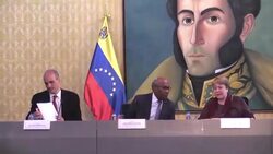 Mauritanian opposition candidate Sidi Mohamed Ould Boubacar, campaigns in Nouakchott, his last rally ahead of presidential elections. CLEAN : Venezuela : UN human rights commissioner meets with Venezuela AG News Clip