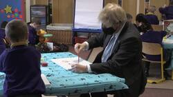 Boris Johnson visits school in Stoke News Clip