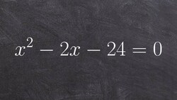 Solving a quadratic by factoring Instructional Video