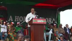 CLEAN : Angola's opposition holds rally in final push for votes News Clip