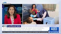 Gaza polio vaccination program to wrap up this week after immunizing hundreds of thousands of children News Clip